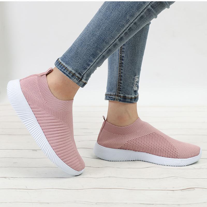 Casual Slip On Soft Walking Sneakers - GetComfyShoes