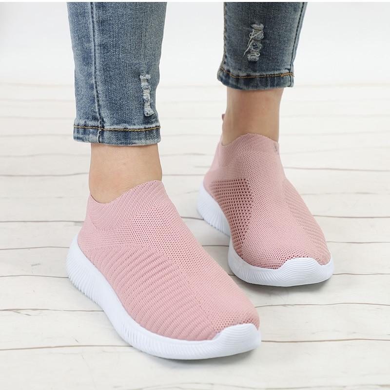 Casual Slip On Soft Walking Sneakers - GetComfyShoes