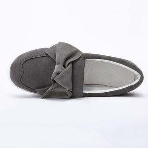 Autumn/winter Bowknot Round Toe Platform Heel Casual Shoes - GetComfyShoes