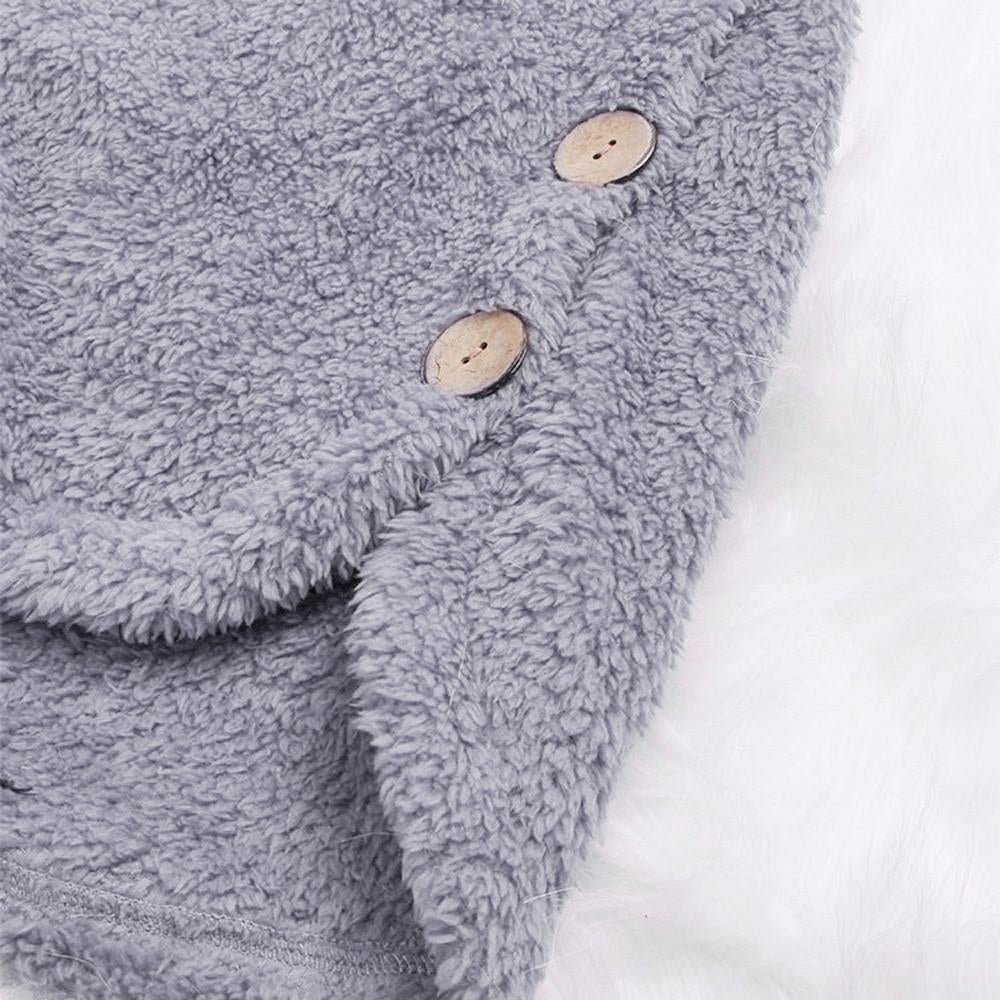 Fluffy Hooded Pullover Loose Sweater - GetComfyShoes