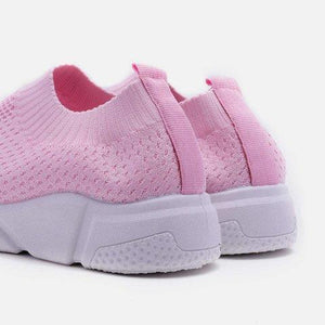 Women Shoes Breathable Mesh Sneakers Lady Plus Size Loafers - fashionshoeshouse